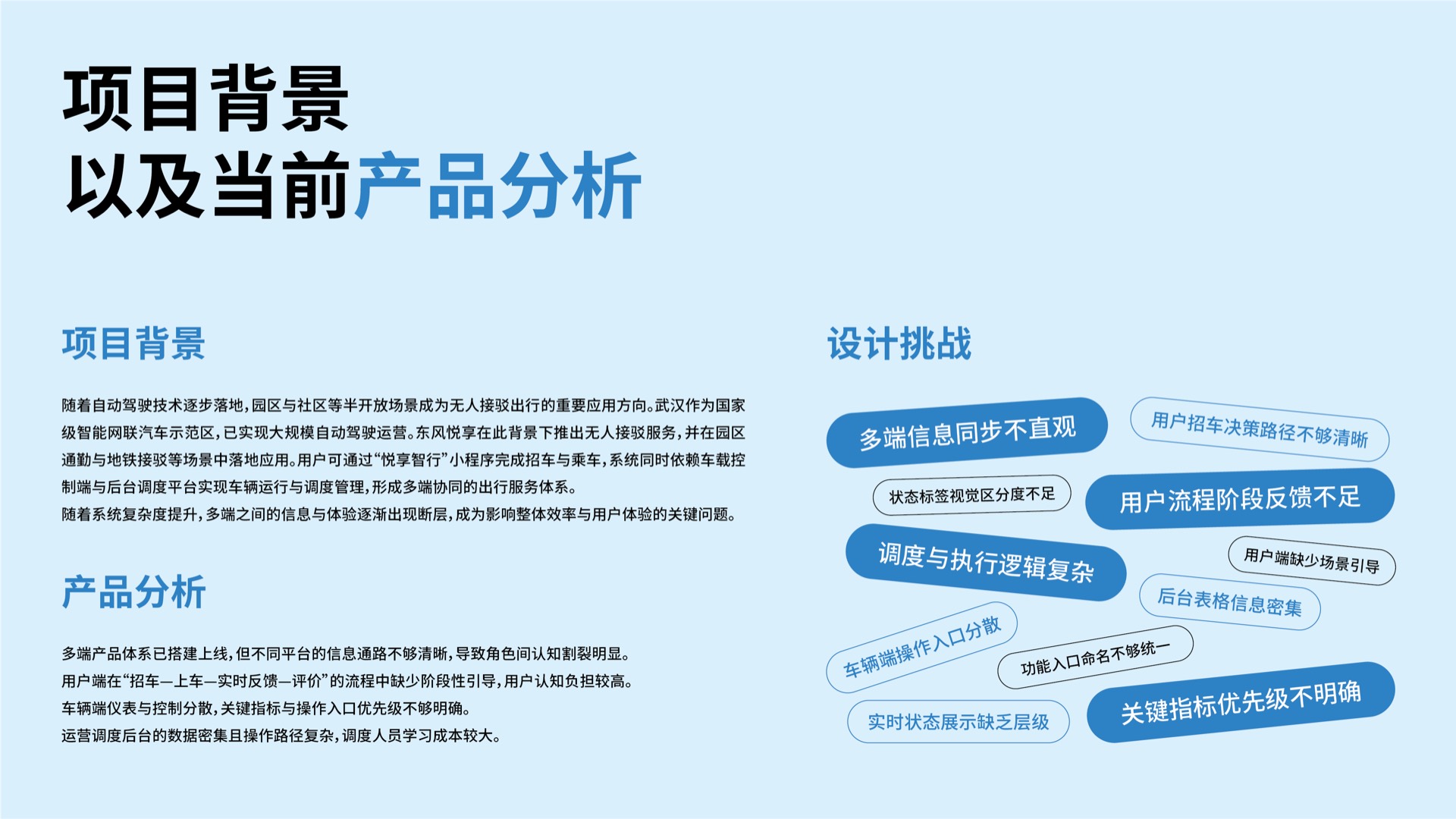 悦享智行项目背景与产品分析